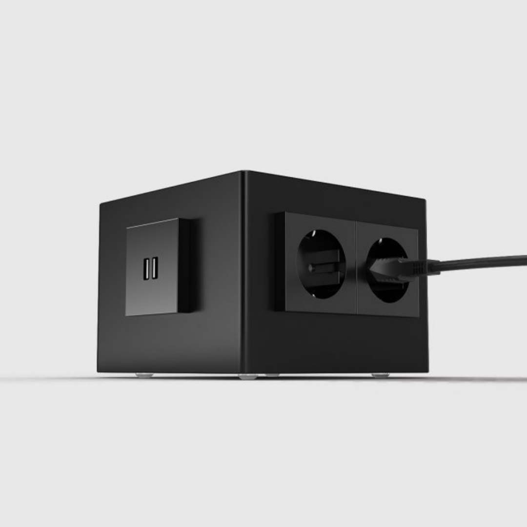 Aufbodentank 6-fach, ideal zum Nachrüsten von Steckdosen und anderen Anschlüssen (1206) 6