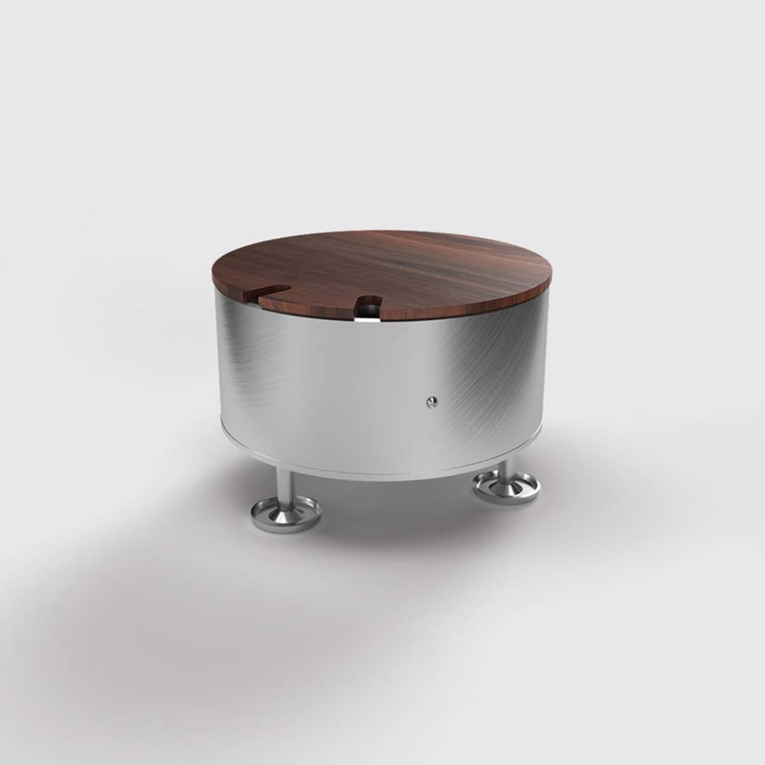 Bodensteckdose, 2-fach, rund, aufliegender Deckel für eigenen Belag, randlos (9902B) 5