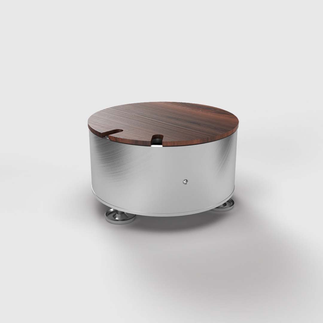 Bodensteckdose, 2-fach, rund, aufliegender Deckel für eigenen Belag, randlos (9902B) 6