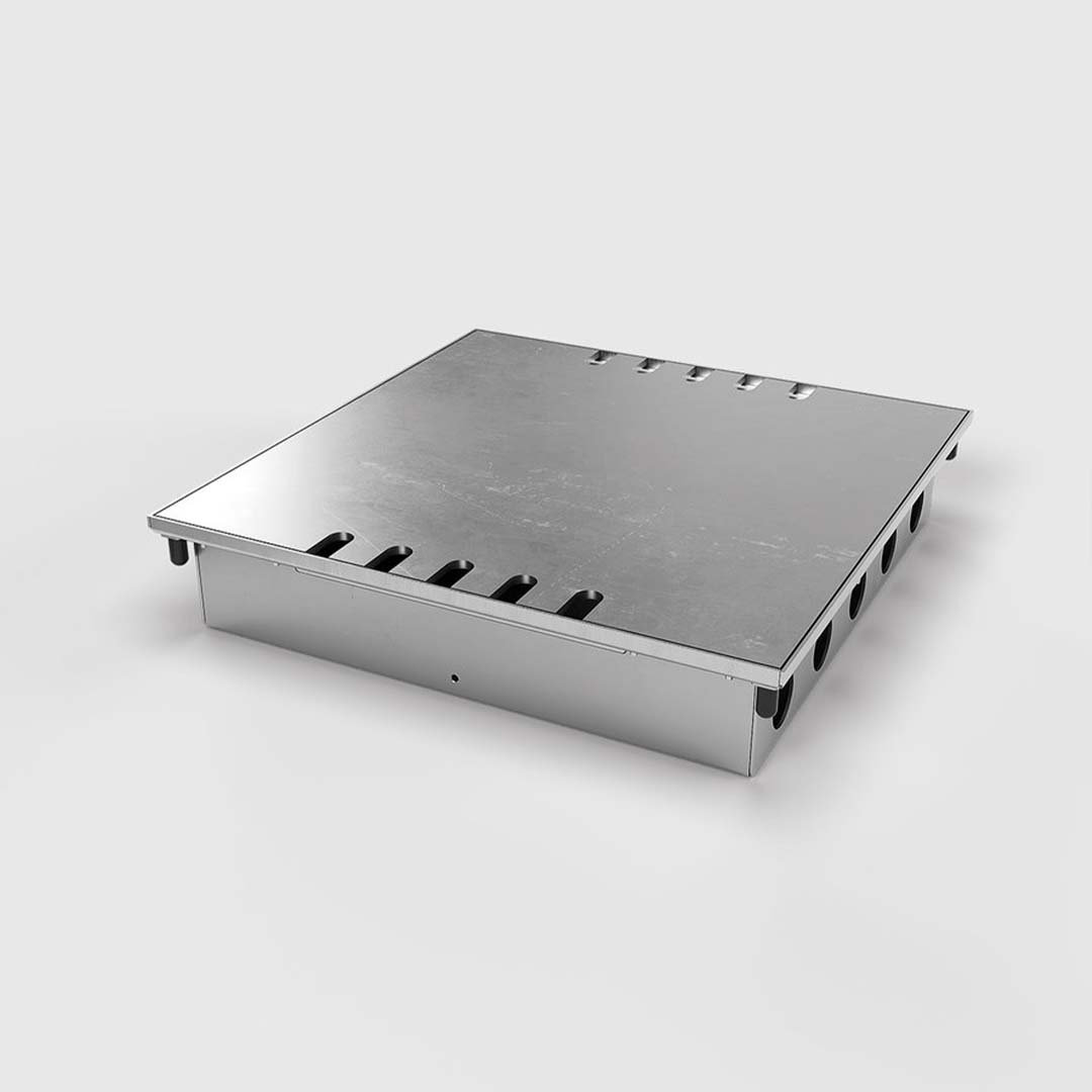 Bodentank, 10-fach, belegbar, aufliegender Deckel aus Aluminium (8810B) 3