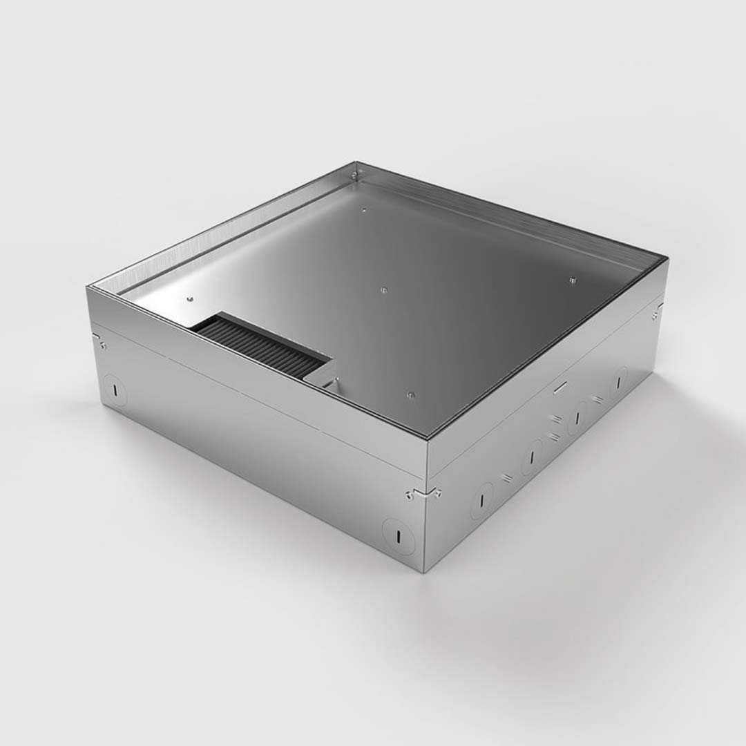 Bodentank, 12-fach, belegbar, Klappdeckel aus Edelstahl (8912B) 3