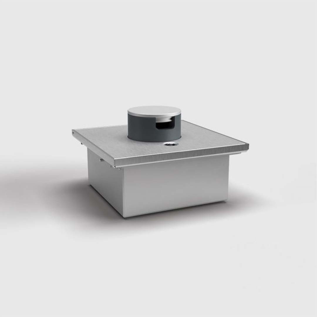 Bodentank, 3-fach, eckig, Klappdeckel aus Aluminium, mit Tubus, IP65 (2003Q) 1