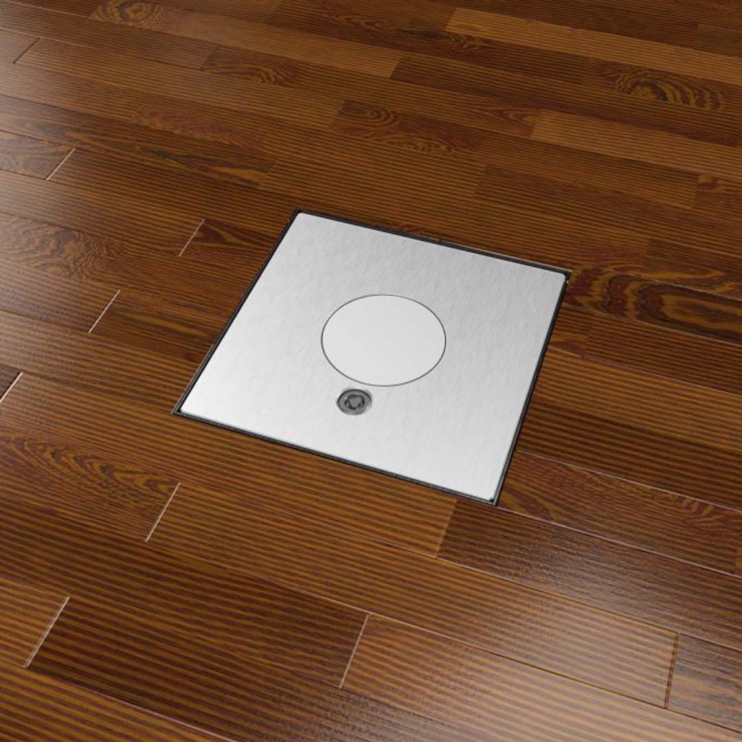 Bodentank, 3-fach, eckig, Klappdeckel aus Aluminium, mit Tubus, IP65 (2003Q) 4