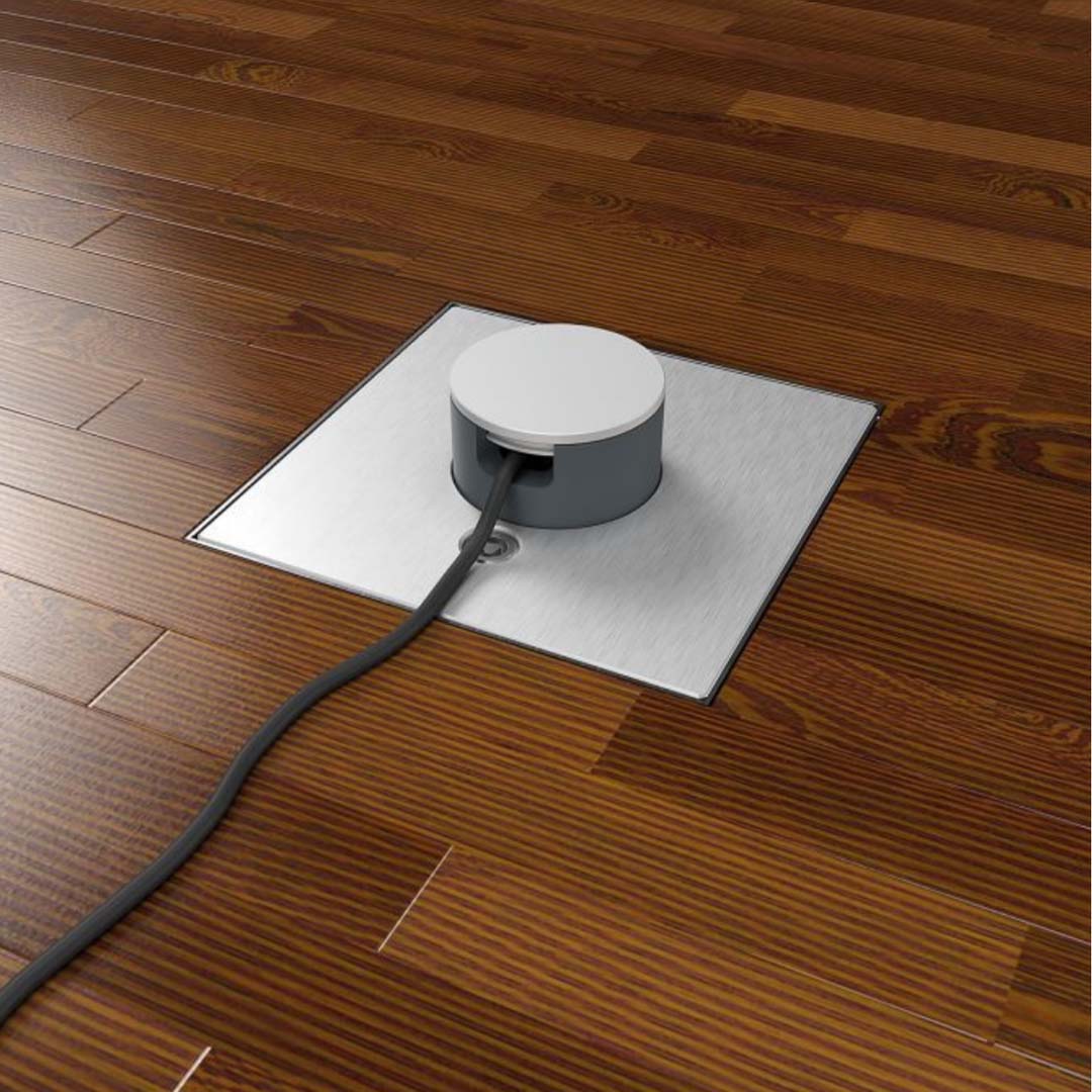 Bodentank, 3-fach, eckig, Klappdeckel aus Aluminium, mit Tubus, IP65 (2003Q) 5