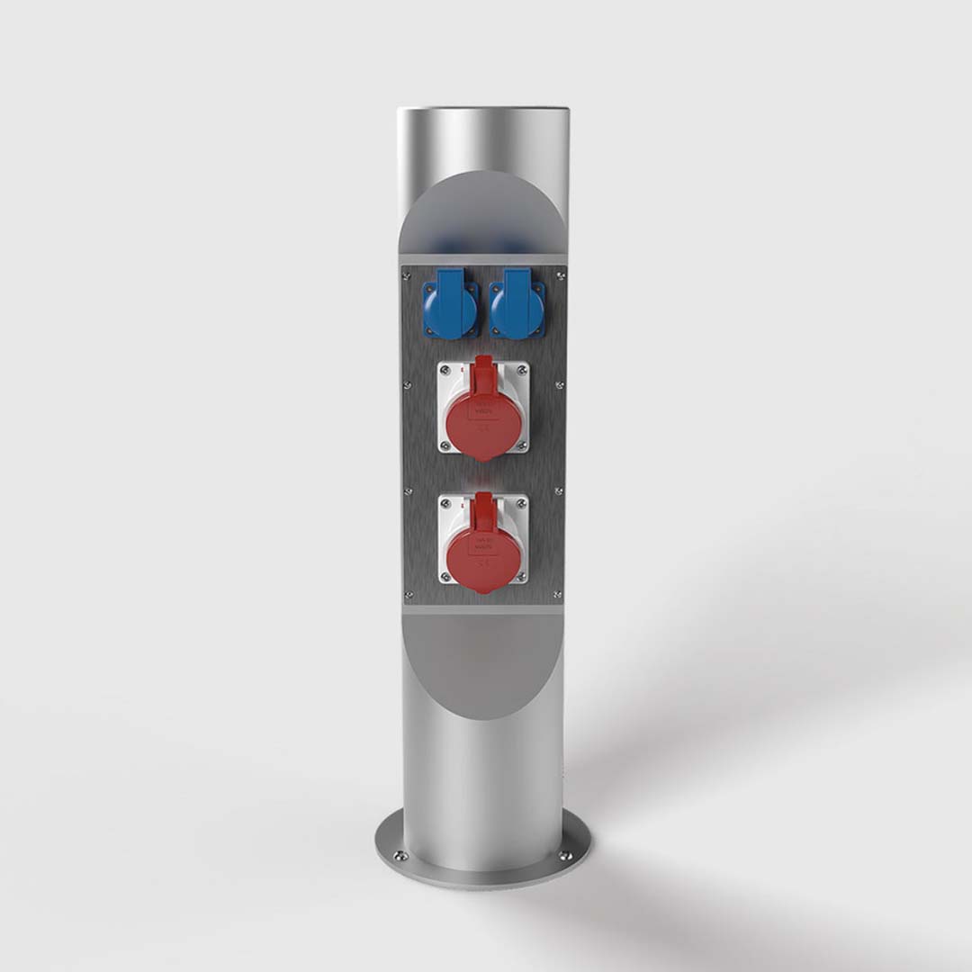 Energiesäule, 700mm hoch, Edelstahl (ES323) 1