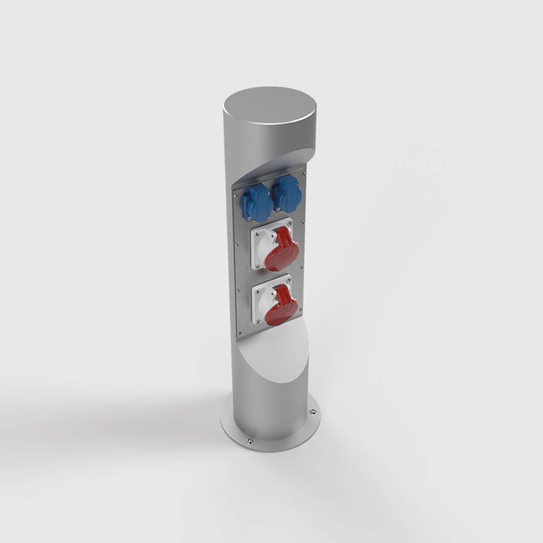 Energiesäule, 700mm hoch, Edelstahl (ES323) 3