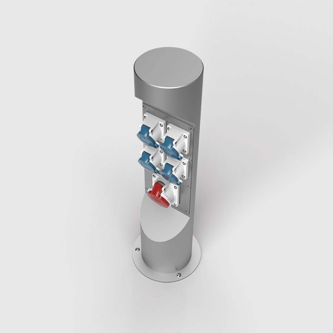 Energiesäule, 700mm hoch, Edelstahl (ES323) 4