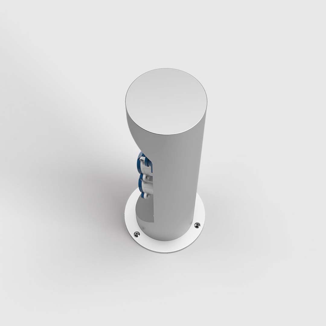 Energiesäule Energiepoller, 438mm hoch, IP 44, Edelstahl (ES321) 7