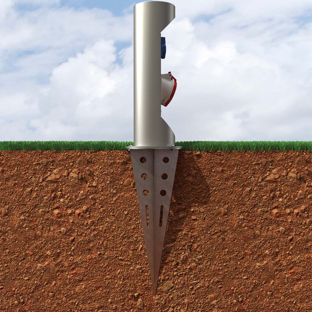 Bodenanker für Energiesäule ES321, als Verankerung im Mörtelbett oder Erdreich (BAES321) 2