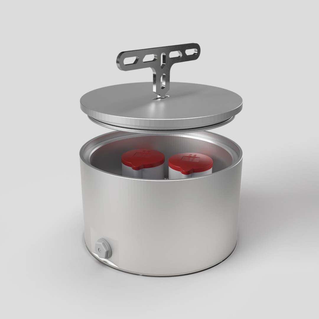 CEE Bodentank, 4-fach, rund, verschließbar, IP67, 2x Schuko, 1x CEE 5/16A, 1x CEE 5/32A (7022A) 6