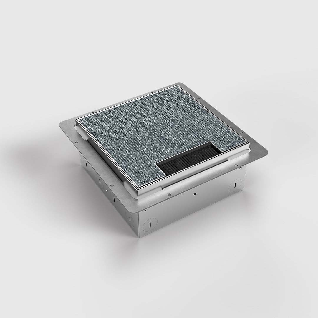 Hohlbodentank, 8-fach, höhenverstellbar, belegbar, Klappdeckel aus Edelstahl (8908HB) 2