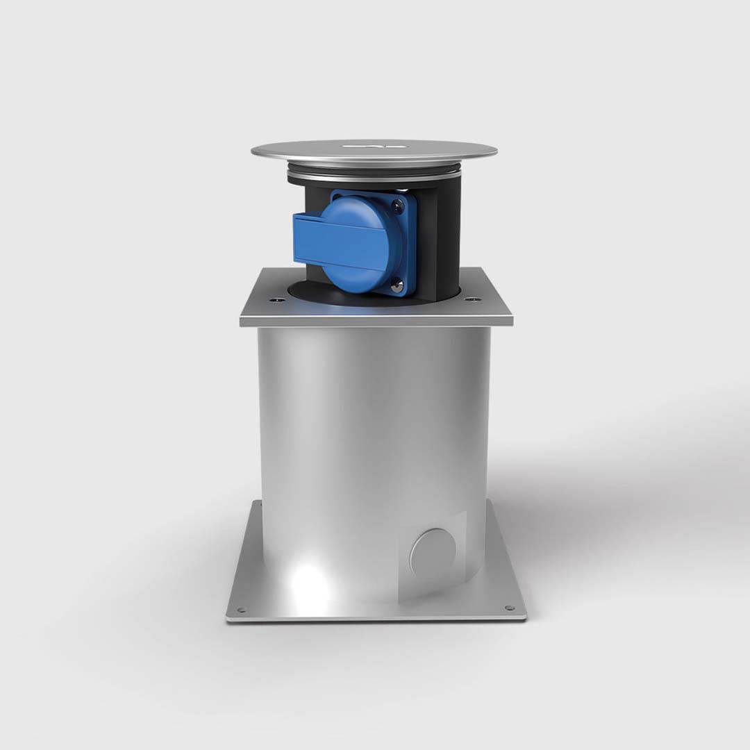 Senkverteiler Senkelektrant salzwasserbest. Aluminium, IP67, 1x Schuko (SV112) 1