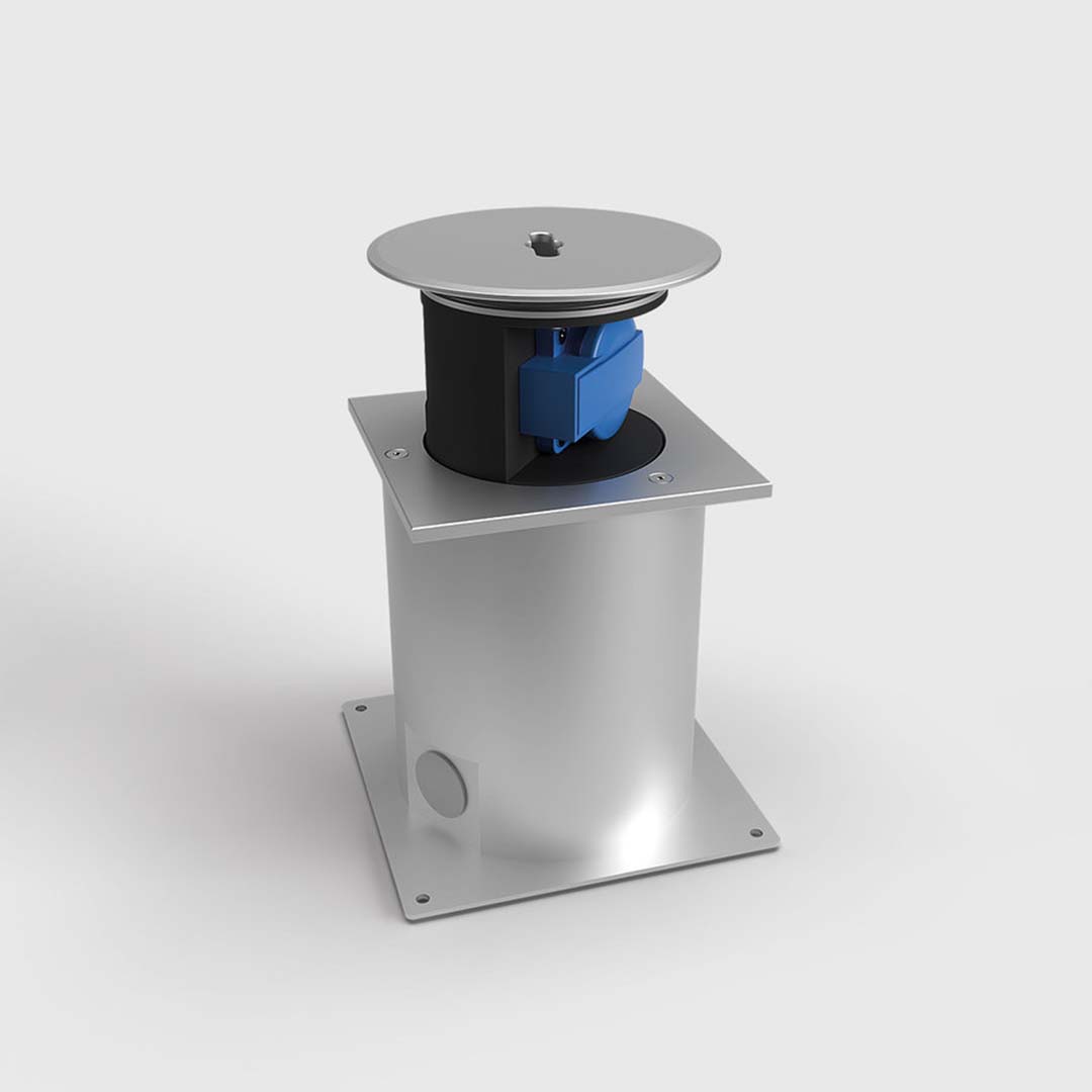 Senkverteiler Senkelektrant salzwasserbest. Aluminium, IP67, 1x Schuko (SV112) 6